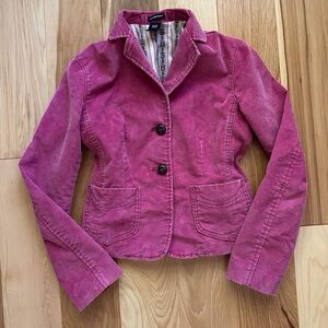Pink twee-style corduroy GAP jacket
